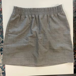 J Crew gray mini skirt